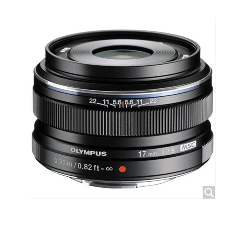 奥林巴斯（OLYMPUS） 17mm f1.8大光圈 广角 定焦 人文 风景 微单镜头 黑色