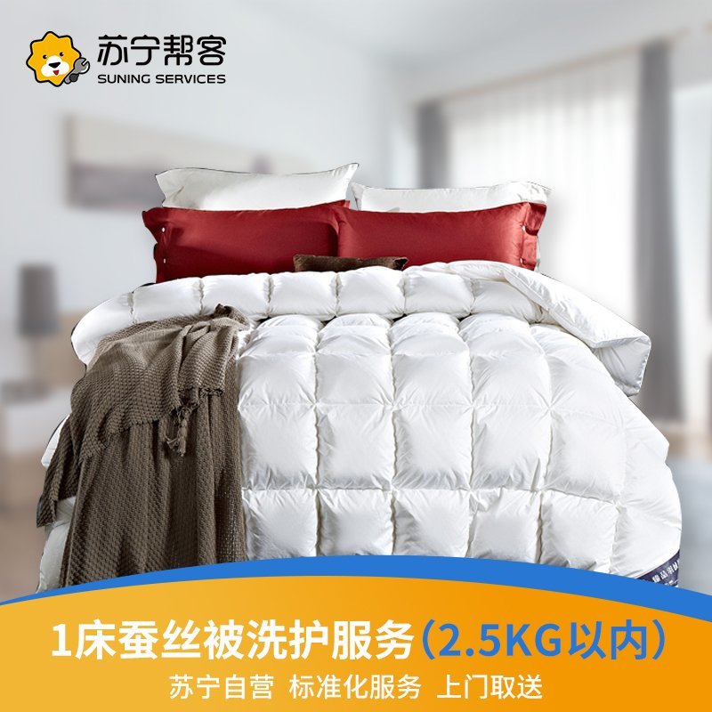 1床蚕丝被床品洗护服务（2.5KG以内）