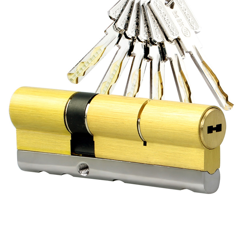 玥玛锁芯 c级锁芯 防盗门锁芯 超b级锁芯 防断打防锡纸防技术性开启锁芯 750-ZA6系列 95偏分:62.5+32.5