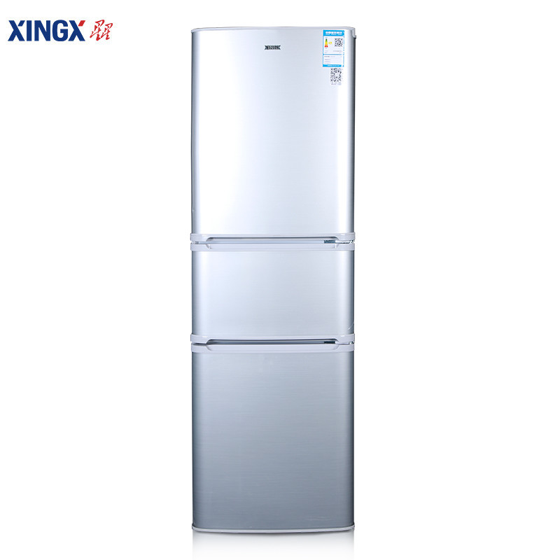 星星(XINGX) BCD-190E 190升 冷柜 冰柜 三门冰箱 （银色）三门冰箱 三温三区 租房优选