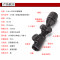 狙击镜单筒望远镜2-6X32AOE瞄准器红绿灯五线分化十字坐标带弹盖高清晰高抗震防水十字光学瞄准镜寻鸟镜 万能管夹一对