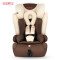 文博仕 儿童安全座椅 宝宝婴儿汽车座椅 9个月-12岁可选配isofix HB-01 新红黑