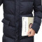 嘟嘟美倍尔 运动户外冬装加厚中长款棉衣男士加肥加大码连帽棉大衣保暖棉袄外套潮男装 XXXXXL 黑色