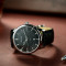 天王表（TIAN WANG）手表休闲商务男士手表复古经典皮带石英手表男表GS3833 玫瑰金