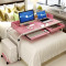 淮木（HUAIMU）多用方便懒人桌可移动床边笔记本电脑桌笔记本床上电脑桌懒人桌单人桌床边书桌护理桌 1.2M白花套餐五