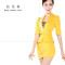 嘟嘟美倍尔 2017夏季酒店桑拿技师按摩师服足浴沐足工衣工作服职业套装 L 蓝色
