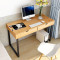 淮木（HUAIMU）电脑桌简约现代办公桌单人电脑桌家用台式桌子写字台 100cm黑柳木色