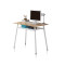 淮木（HUAIMU）电脑桌子写字台式现代简约办公书架简易家用小书桌椅组合 120*60黑色架胡桃色面CTRST126