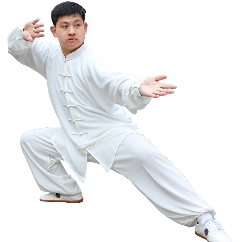 嘟嘟美倍尔 运动户外 棉太极服 秋冬男女款武术服装练功太极拳服装 XXL 白色