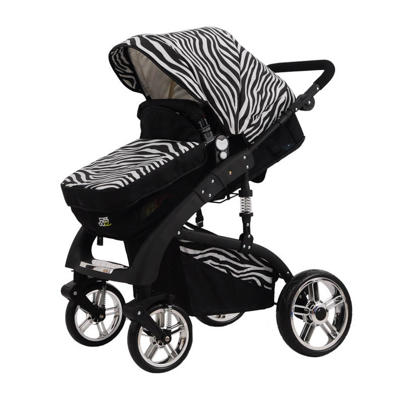 嘟嘟美倍尔 运动户外避震婴儿推车双向坐躺折叠轻便宝宝车好孩子童车婴儿车 均码 斑马纹