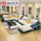 曲尚（Qushang）沙发 布艺沙发 客厅家具 简约现代沙发 豪华版六件套+送茶几