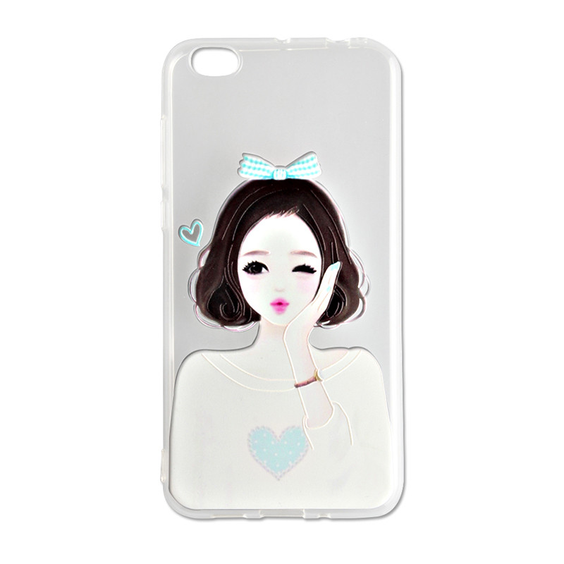 蓝枫 小米5c手机壳 透明保护套防摔硅胶软套男女适用 适用于小米5C 青春少女