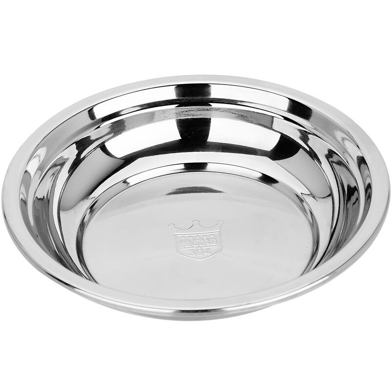 MAXCOOK美厨加厚304不锈钢盘碟24CM MCWA-PD24