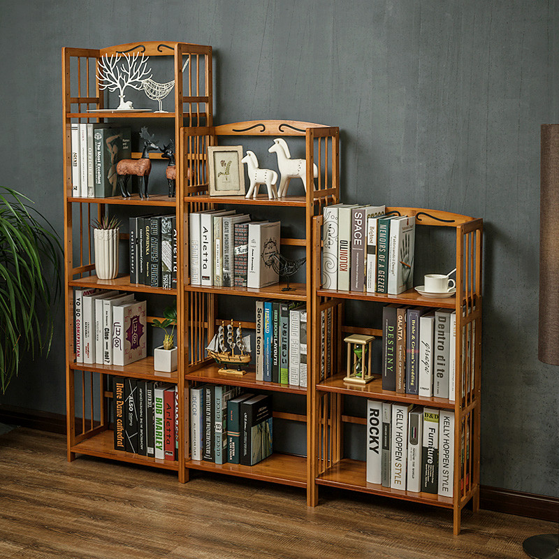 多层楠竹书架 经典款-五层50长
