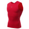 嘟嘟美倍尔 户外衣服 无袖紧身衣 足球篮球打底健身紧身衣 白色