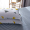 沿蔻 四件套纯棉床品套件全棉斜纹床单被罩床上用品 1.5m-1.8m床适用被套200*230cm QGG-菠萝蓝
