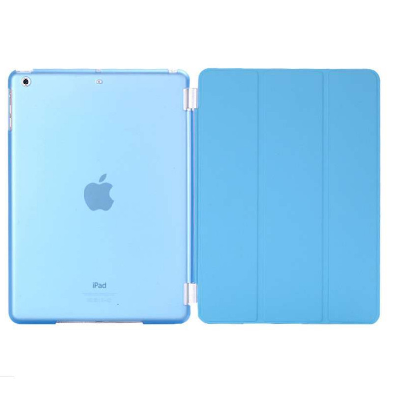 适用苹果平板电脑9.7寸2017新ipad 智能保护套 休眠皮套 2018 NEW ipad液态硅胶软皮套 9.7寸20172018新ipad蓝色