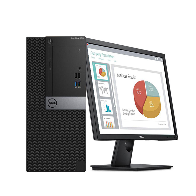 戴尔(DELL)Optiplex3050MT商用台式电脑 23英寸屏（i7 4GB 1T+128G固 2G独显 刻录）