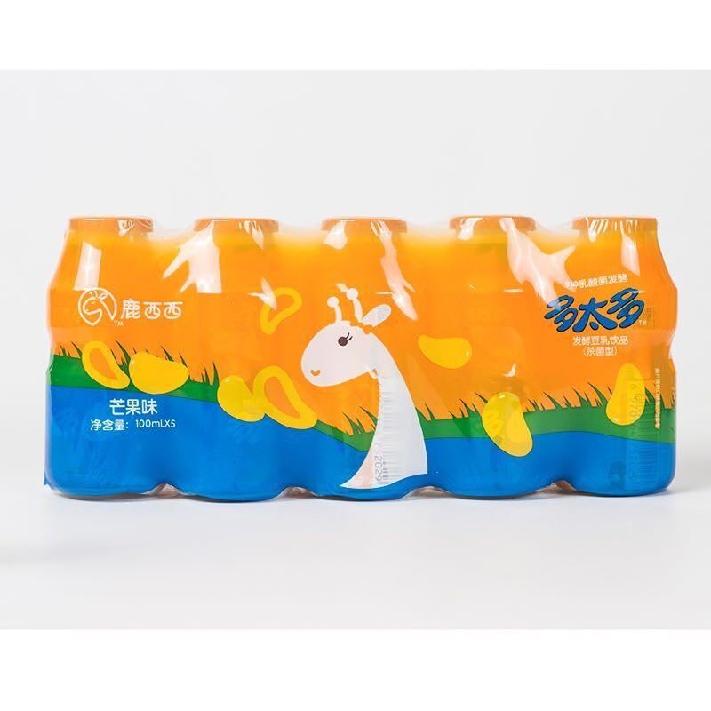 鹿西西 多太多 发酵豆乳饮品(杀菌型）芒果味 100ml*5