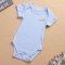 婴儿连体衣服夏季新生儿三角爬服包屁衣男女宝宝短袖薄款哈衣2017新品夏季可爱简约休闲居家连体衣夏天 59cm(59cm/建议48-55cm) 粉色【超薄透气