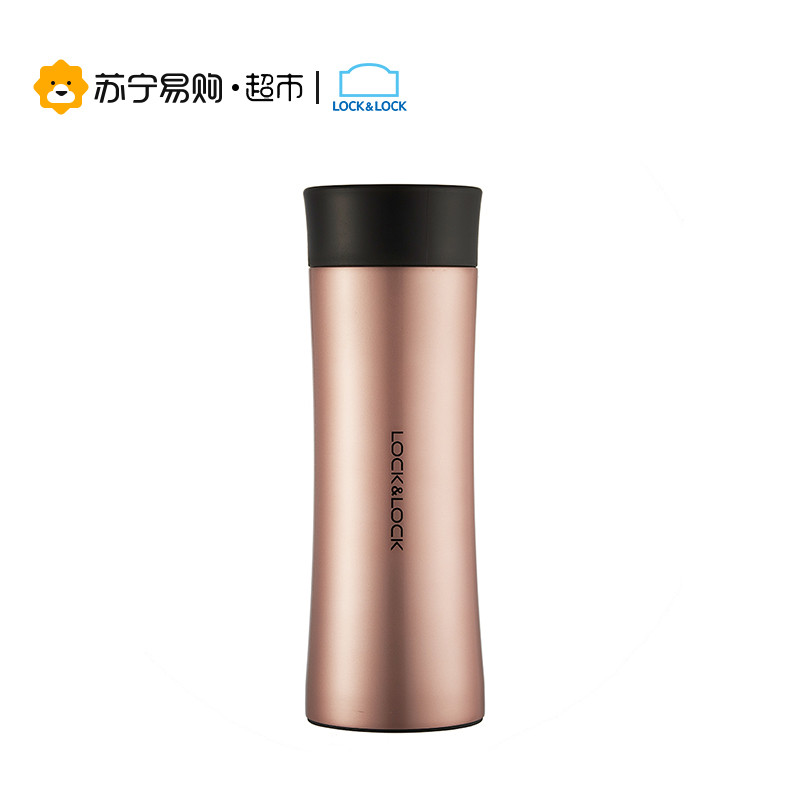 乐扣乐扣（lock&lock）掌心保温杯LHC4028PG（400ml）玫瑰金