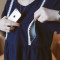 孕妇装夏装孕妇裙夏季韩版中长款上衣新款短袖哺乳孕妇连衣裙 M 藏青色