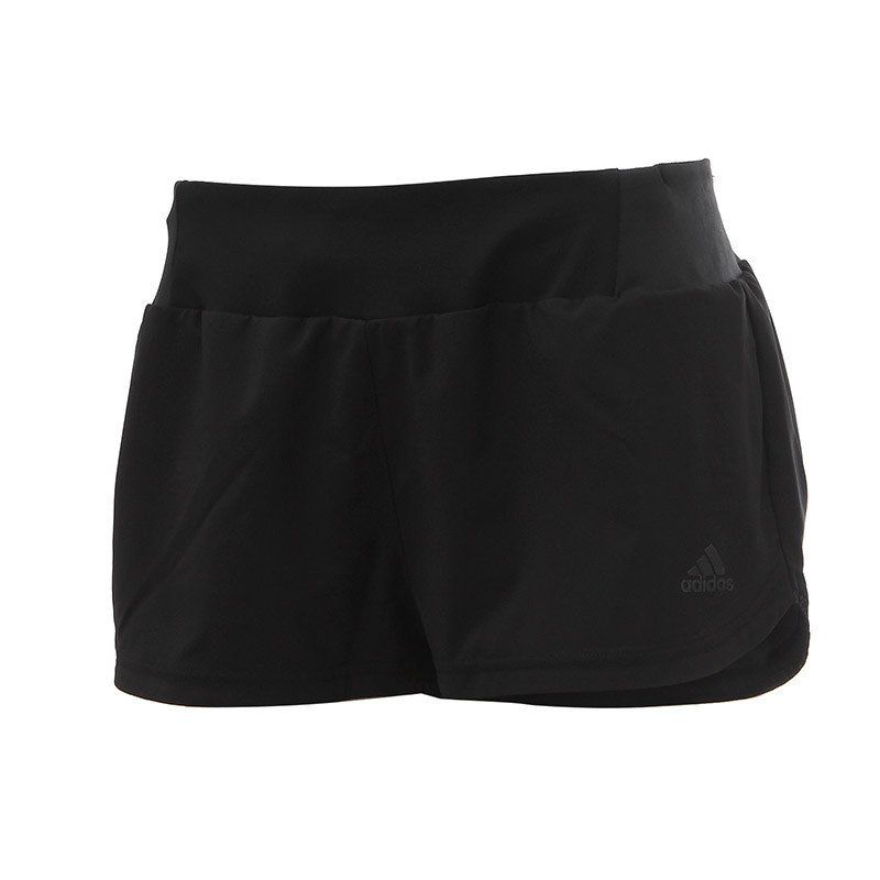 adidas阿迪达斯女装运动短裤2017新款跑步运动服BK1706 L 黑色