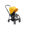 Bugaboo Bee5 2017年新款银框黑座垫婴儿推车 车篷颜色可选 美国直采 银框黑座垫黄色