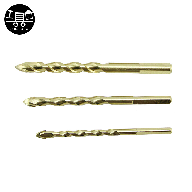 工具家 三角玻璃钻头6、8、10mm