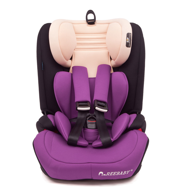 瑞贝乐（REEBABY）汽车儿童安全座椅 蒙德拉601/601钢架款 适合9个月-12岁 适合所有车型 艺术紫钢架款