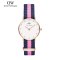 丹尼尔惠灵顿（Daniel Wellington）手表DW女表26mm表盘金色边尼龙带超薄女士石英表0906DW