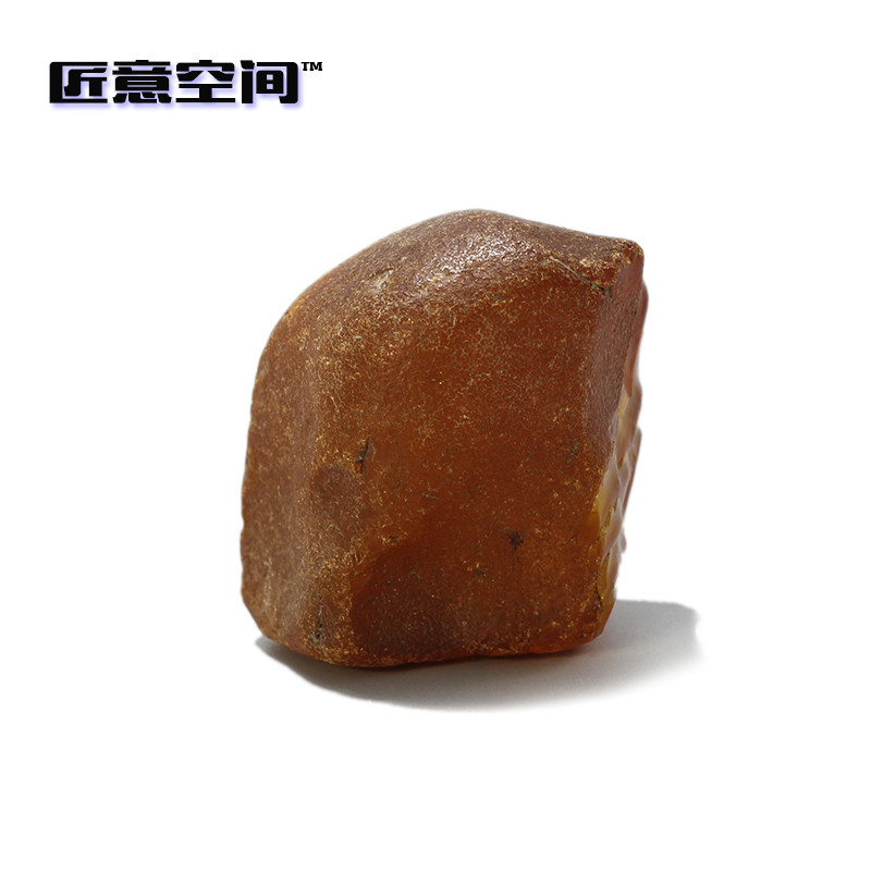 天然波罗的海 琥珀 蜜蜡 原石 随形 把件 37x32x21mm 支持国检 男女同款 黄色