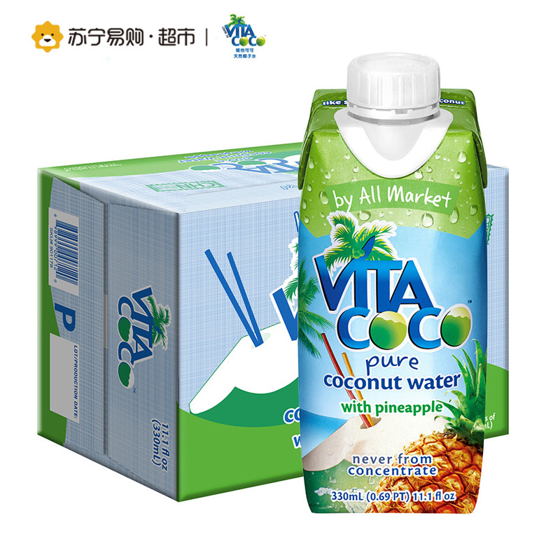 唯他可可椰子水饮料（菠萝味）330ml*12