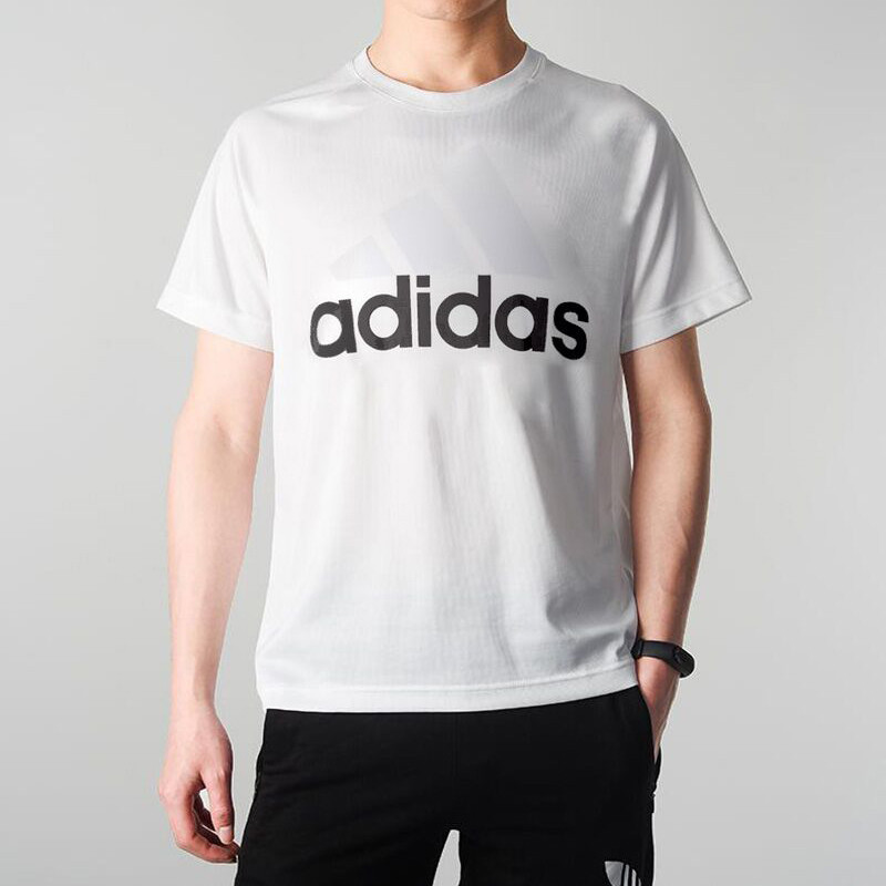 adidas阿迪达斯 2016新款 男女舒适休闲短袖T恤 S S98730白色男子