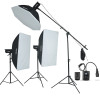 神牛（Godox）DP600W三灯 摄影灯套装影楼灯闪光灯 摄影棚拍照灯人像套装 摄影棚