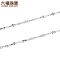 六福珠宝Pt950铂金项链女杨桃水波纹链白金素链计价L19TBPN0001 40cm—3.67克（含工费375元）
