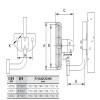 德通 挂墙式密网牛角扇（220V, ￠650mm, 三档调速,13200 m^3/h） DF650-T(挂墙式)