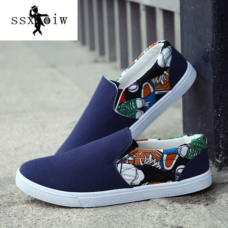 SSXOIW2017夏季新款老北京布鞋男士懒人鞋