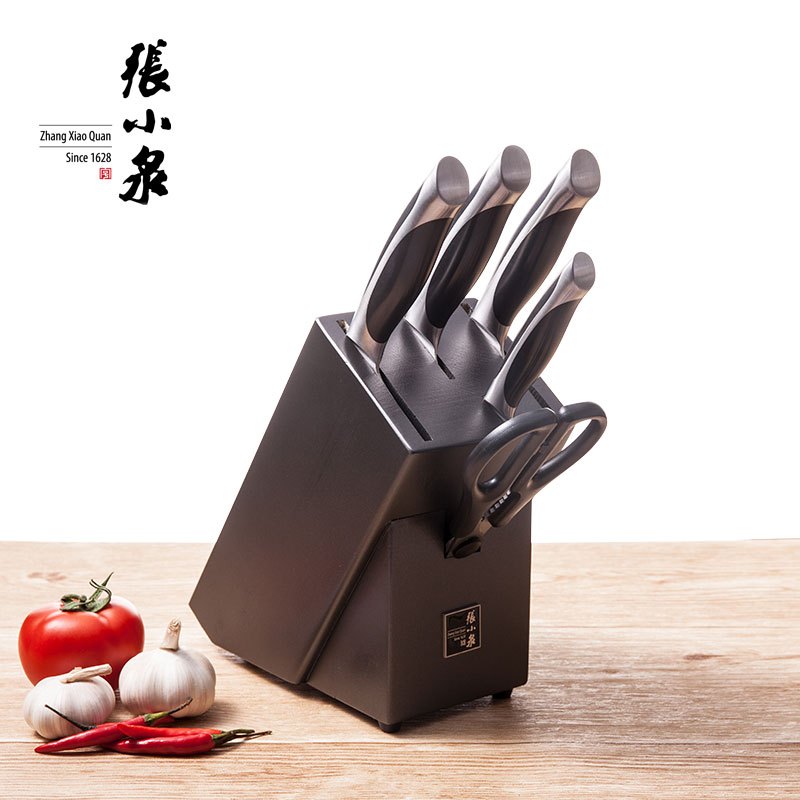 张小泉 (Zhang Xiao Quan)全套厨房刀具D30550100启航系列厨房六件套180家用菜刀国产不绣钢