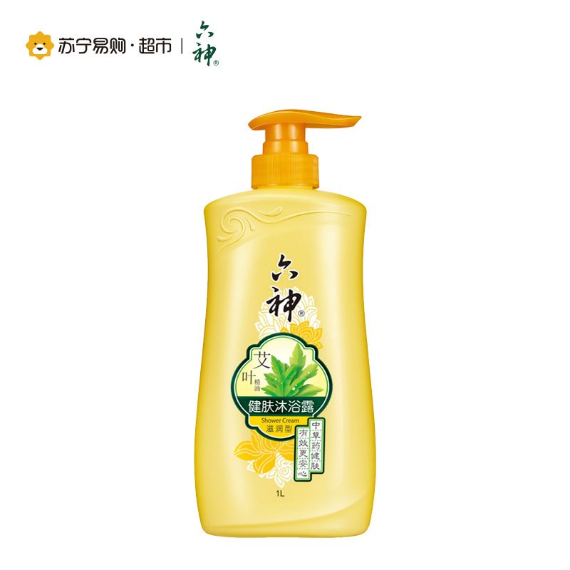 六神 艾叶健肤沐浴露 滋润型 1L