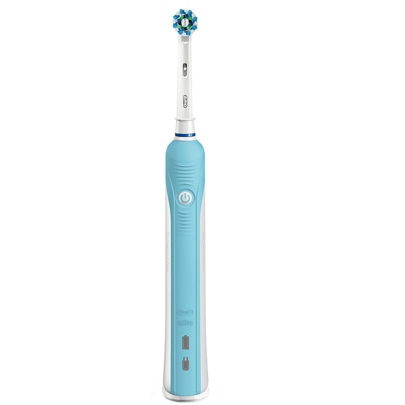 博朗 (Braun) 欧乐B600 3D智能专业护理型电动牙刷经典型D16-蓝