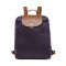 Longchamp/珑骧 尼龙折叠 双肩包 女包 水桶包 1699089 巧克力色