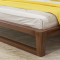 木帆 床 实木床 北欧全实木床1.8米双人床日式卧室家具布艺床 1.8米框架床+床垫【颜色备注】