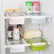宜莱芙 冰箱保鲜隔板层多用整理收纳架 厨房抽动式分类置物盒储物架 粉色