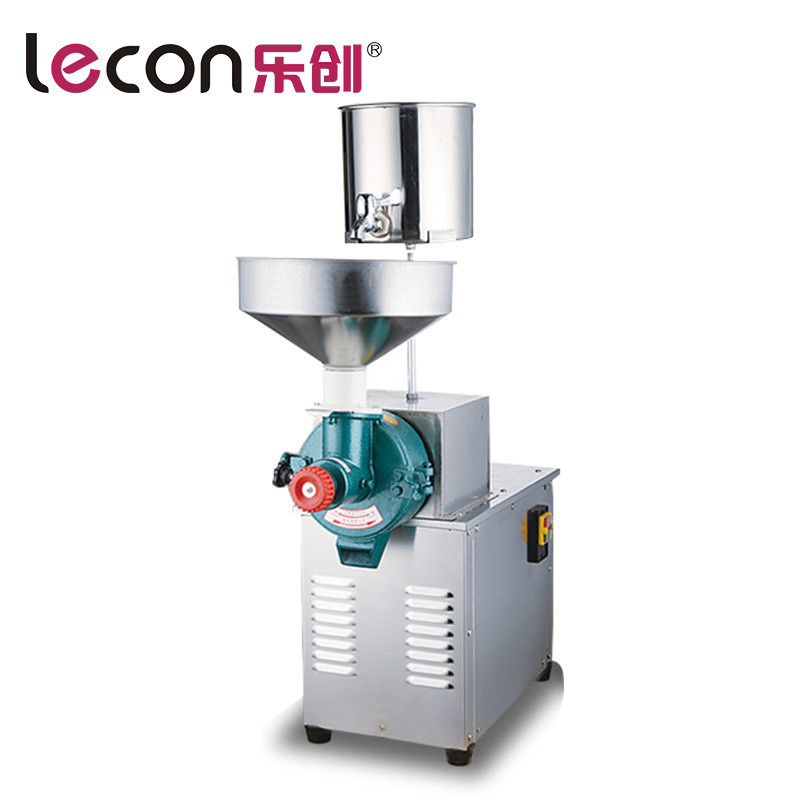 lecon/乐创洋博 磨米浆机现磨磨浆机肠粉米浆机家用豆浆机商用干湿两用电动石磨磨米机150型落地式