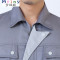 Mtiny夏季短袖工作服套装男女汽修工装工程半袖上衣劳保车间厂服 185 藏蓝色短袖（套装）
