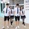 Mtiny毕业照服装学生装高中毕业季班服学院风高三大学生校服套装白衬衫_4_6_9 M 男衬衣短袖纯白