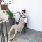 MtinyBOCCALOOK定制 夏一字肩设计斜纹印花吊带连衣裙开叉雪纺长裙 S 如图【现货】