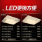 巧妈妈LED吸顶灯客厅灯具长方形水晶灯饰餐厅卧室房间书房大气现代简约 紫薇花长110*80cm
