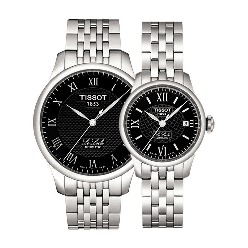 天梭(TISSOT)手表力洛克系列机械情侣表男女表动能80T006.407.11.053. T41.1.483.53/183.53